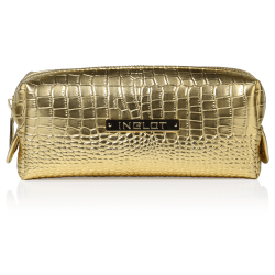 Cosmetic Bag Crocodile Leather Pattern Gold Small (R24393) icon