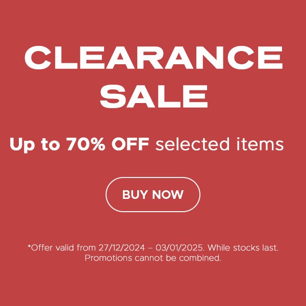 Clearance Sale is here!