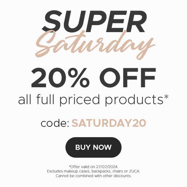 Super Saturday: 20% Off Full-Priced Items