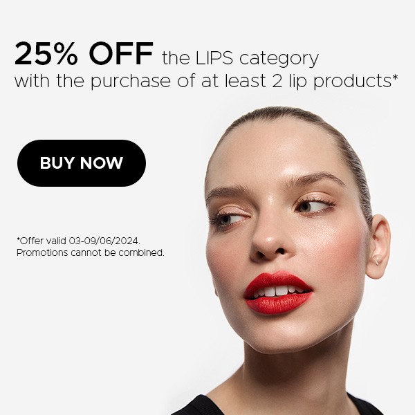 Get 25% off on lip products!