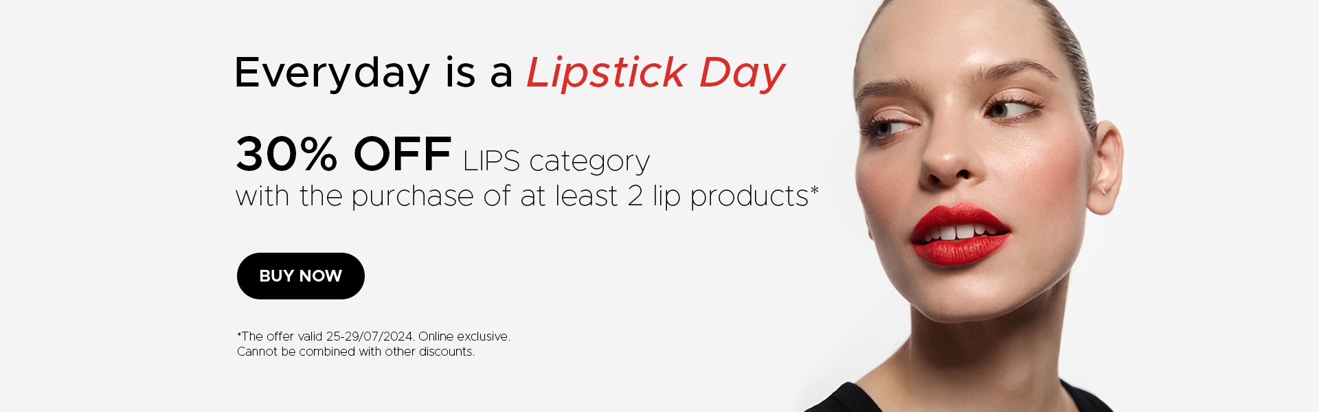 30% off the LIPS category